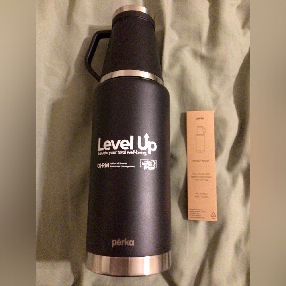 51 oz Double Wall Stainless Steel Growler with 12 oz Cup